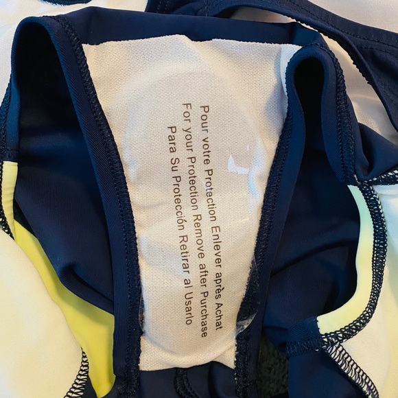 Nike Color Surge Powerback One Piece Open Cut Racerback Bathing Suit - Picture 5 of 7